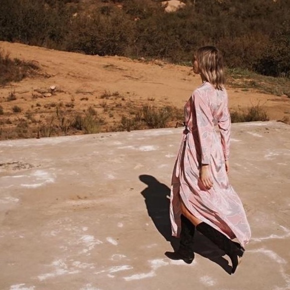 Vintage givenchy kimono wrap robe/ dress size medium - Picture 4 of 4